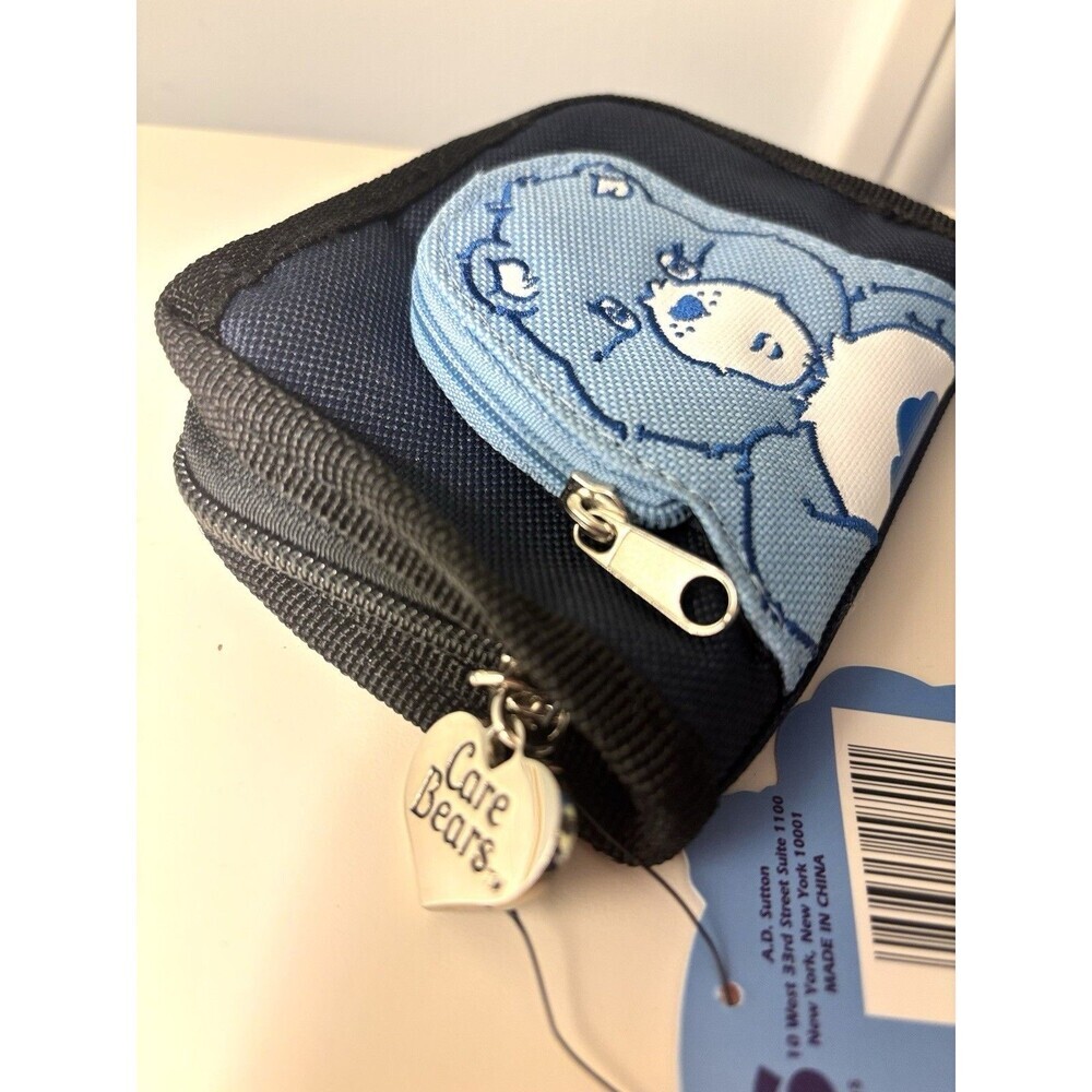 Vtg Care Bears Zip Around Wallet Coin Pouch Grumpy Bear RARE ‘03 Collector Y2K - Picture 6 of 10